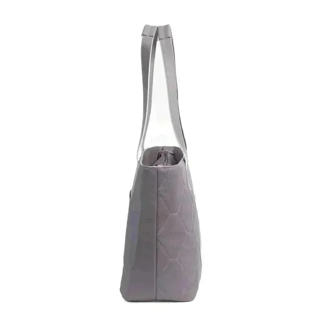 LUG Paddock Satin Luxe VL (Vegan Leather) Tote / Shoulder Bag - Pearl (G… - Picture 3 of 16